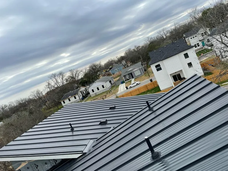 Standing seam metal roof panels with vents for Skylight Repair in West Memphis